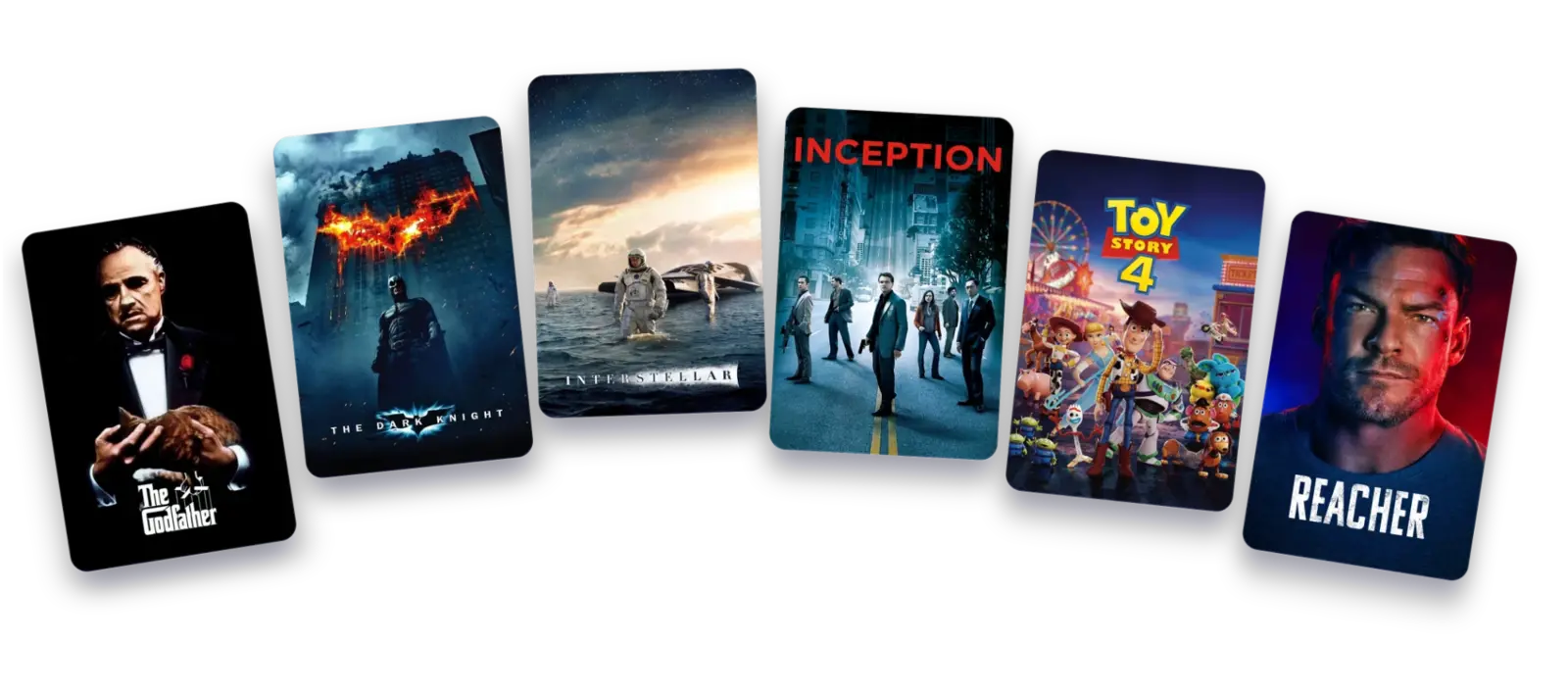 Posters in an Arc TV row